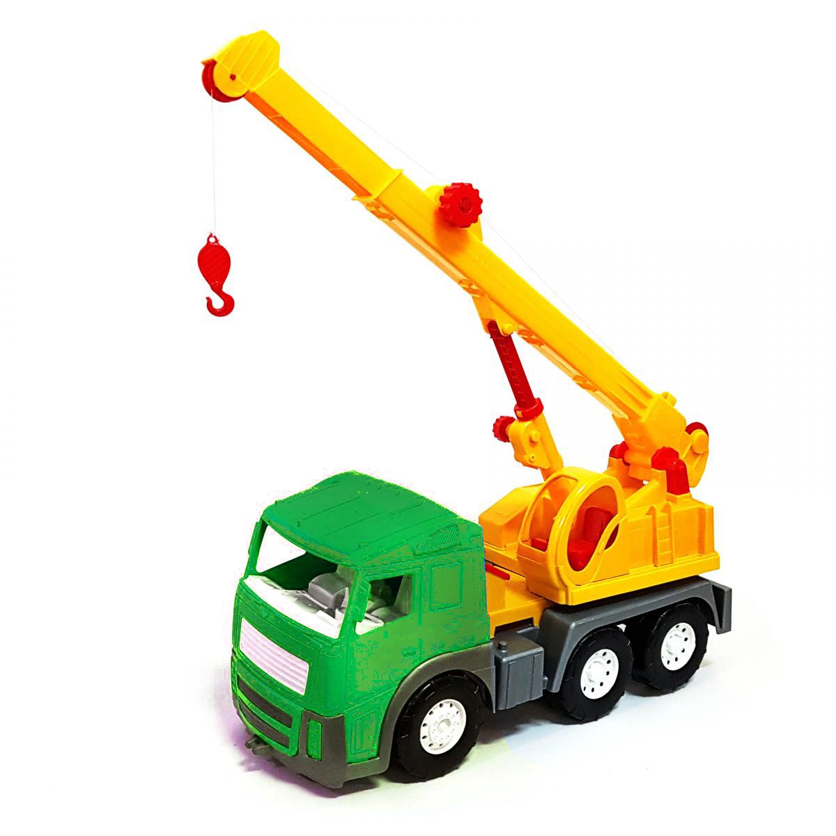 Машинка Автокран Акрос, зелена  фото 1