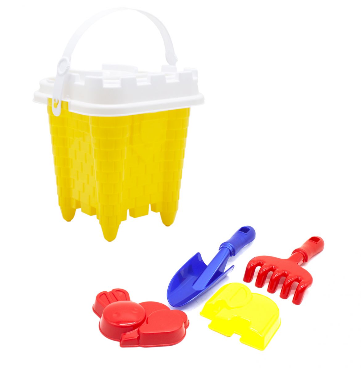 Дитячий пісочний набір "Вежа" жовтий  фото 1