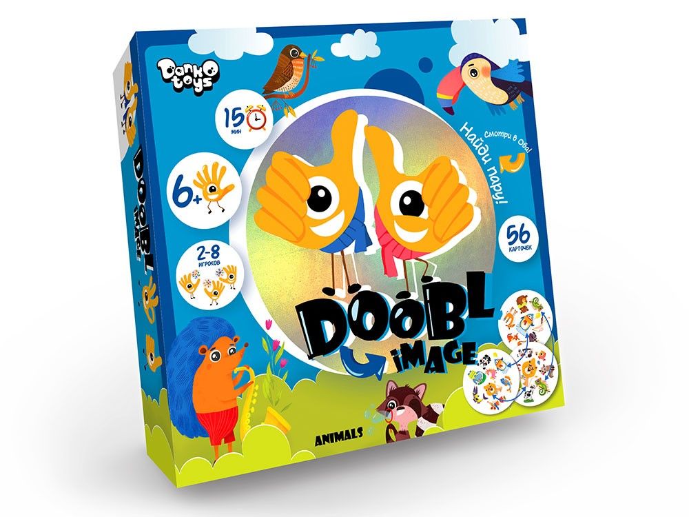 Настільна гра "Doobl image: Animals" рус