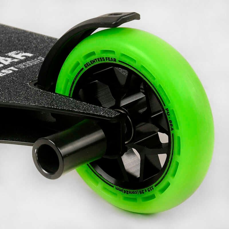 Самокат трюковий "Best Scooter" FEAR, SCS-система, ПЕГИ, алюмінієвий диск та дека, колеса PU, d=115 мм, ширина керма 58 см фото 14 Самокат трюковий "Best Scooter" FEAR, SCS-система, ПЕГИ, алюмінієвий диск та дека, колеса PU, d=115 мм, ширина керма 58 см фото 14