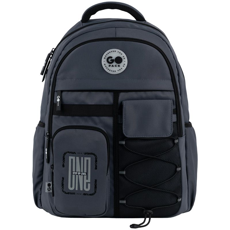 Рюкзак GoPack Education Teens 184 темно-сірий  фото 14