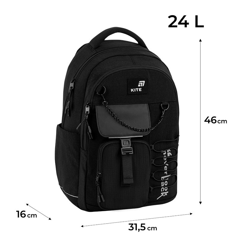 Рюкзак Kite Education teens 2597L Dark Matter  фото 14