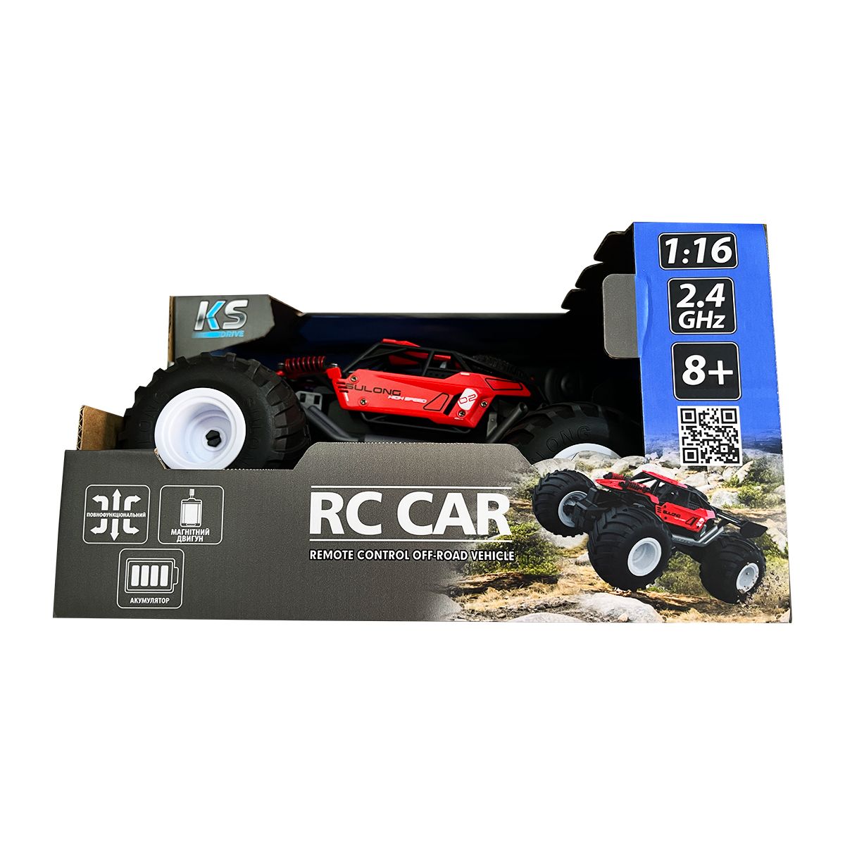Автомобиль Off-road на р/у – Strong Power (красный, 1:16)  фото 14