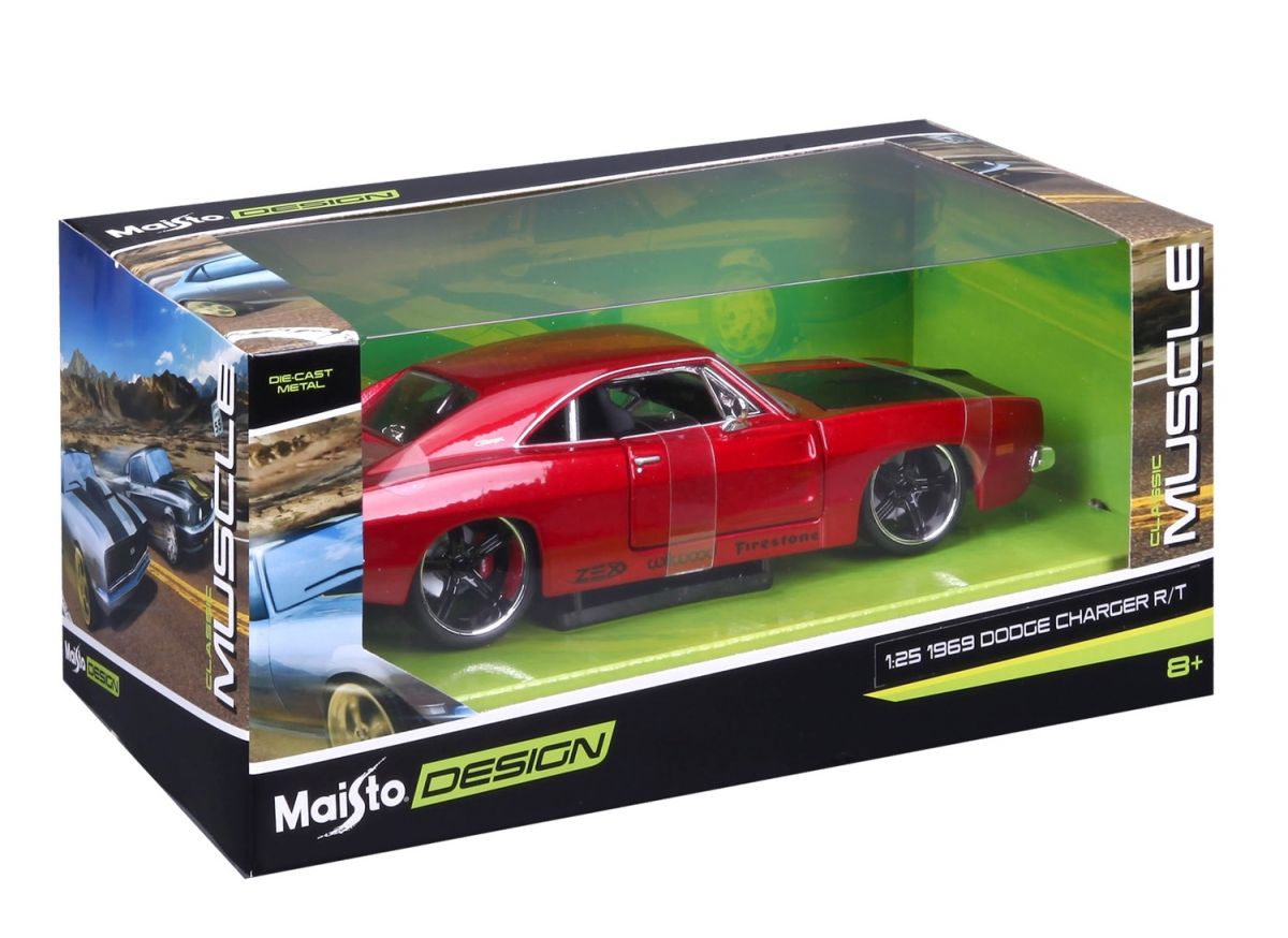 Автомодель в масштабі 1:24 - 1969 Dodge Charger R/T  фото 14