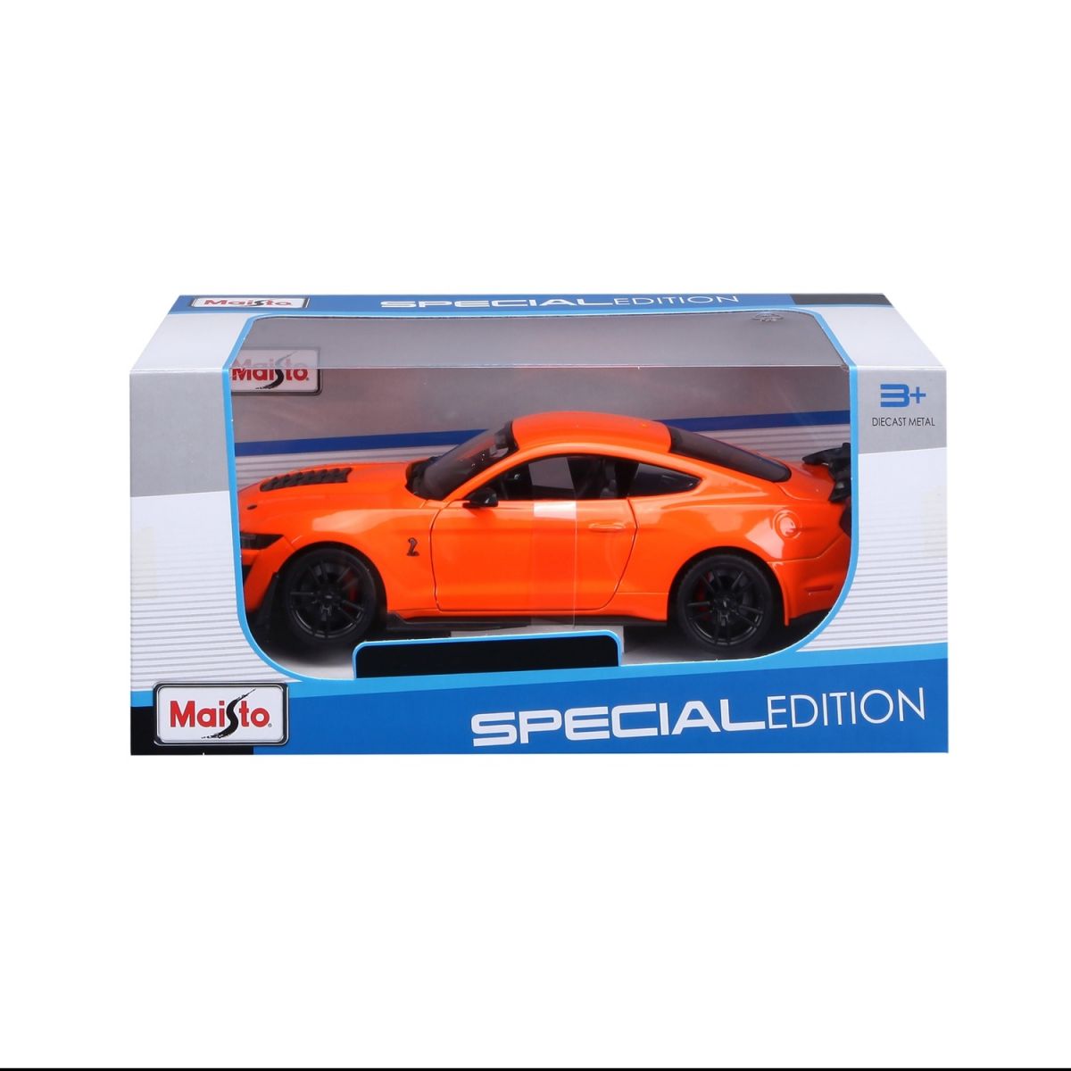 Автомодель в масштабе 1:24 - 2020 Ford Mustang Shelby GT500 оранжевый  фото 14