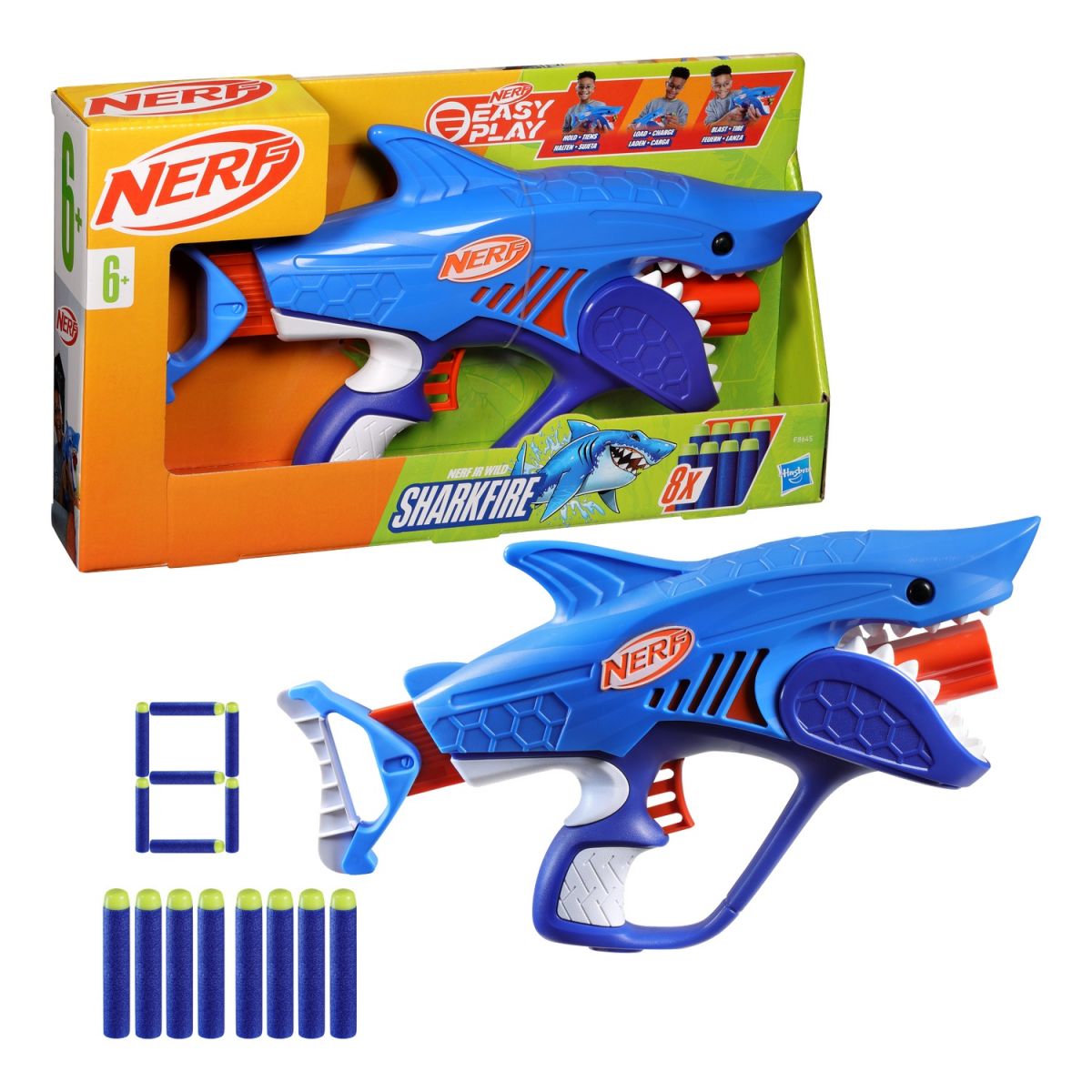 NERF Бластер игрушечный Шаркфаер серии Nerf Wild  фото 14