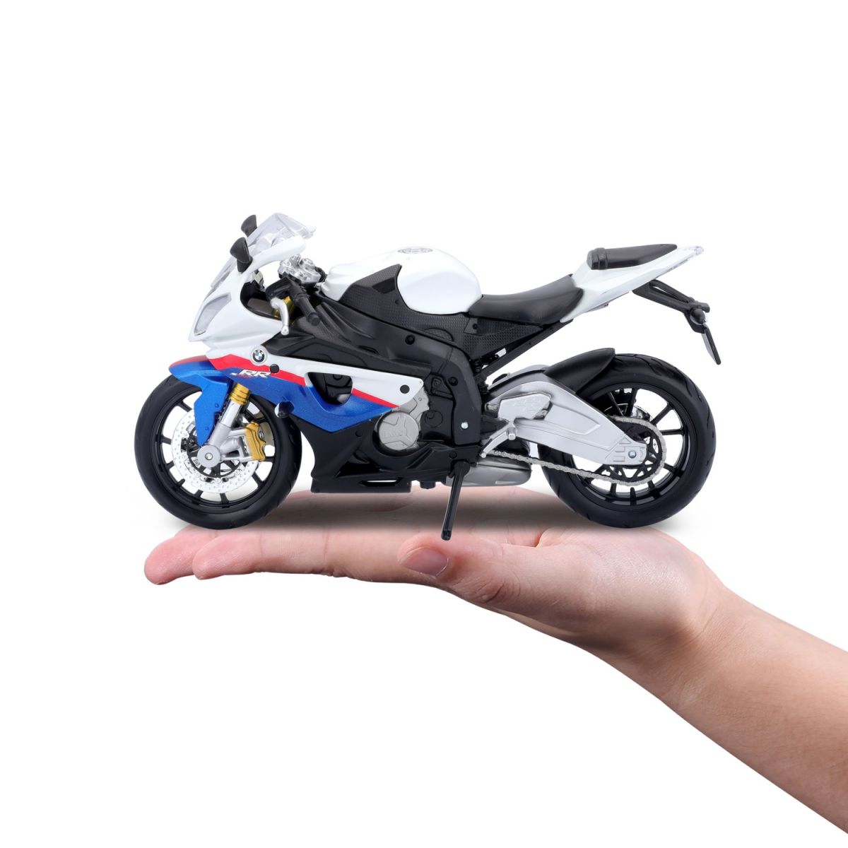 Мотоцикл игрушечный BMW S1000RR в масштабе 1:12  фото 14