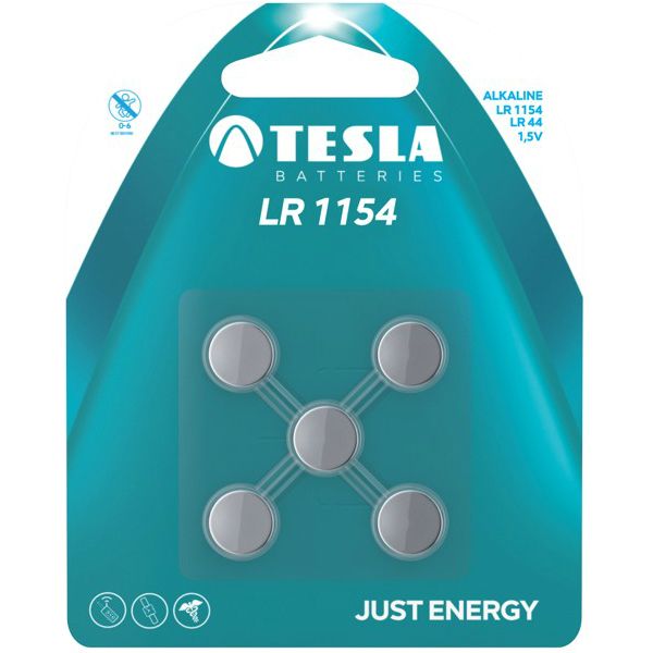 Батарейки TESLA LR1154 (LR44, AG13), 5 штук Батарейки TESLA LR1154 (LR44, AG13), 5 штук