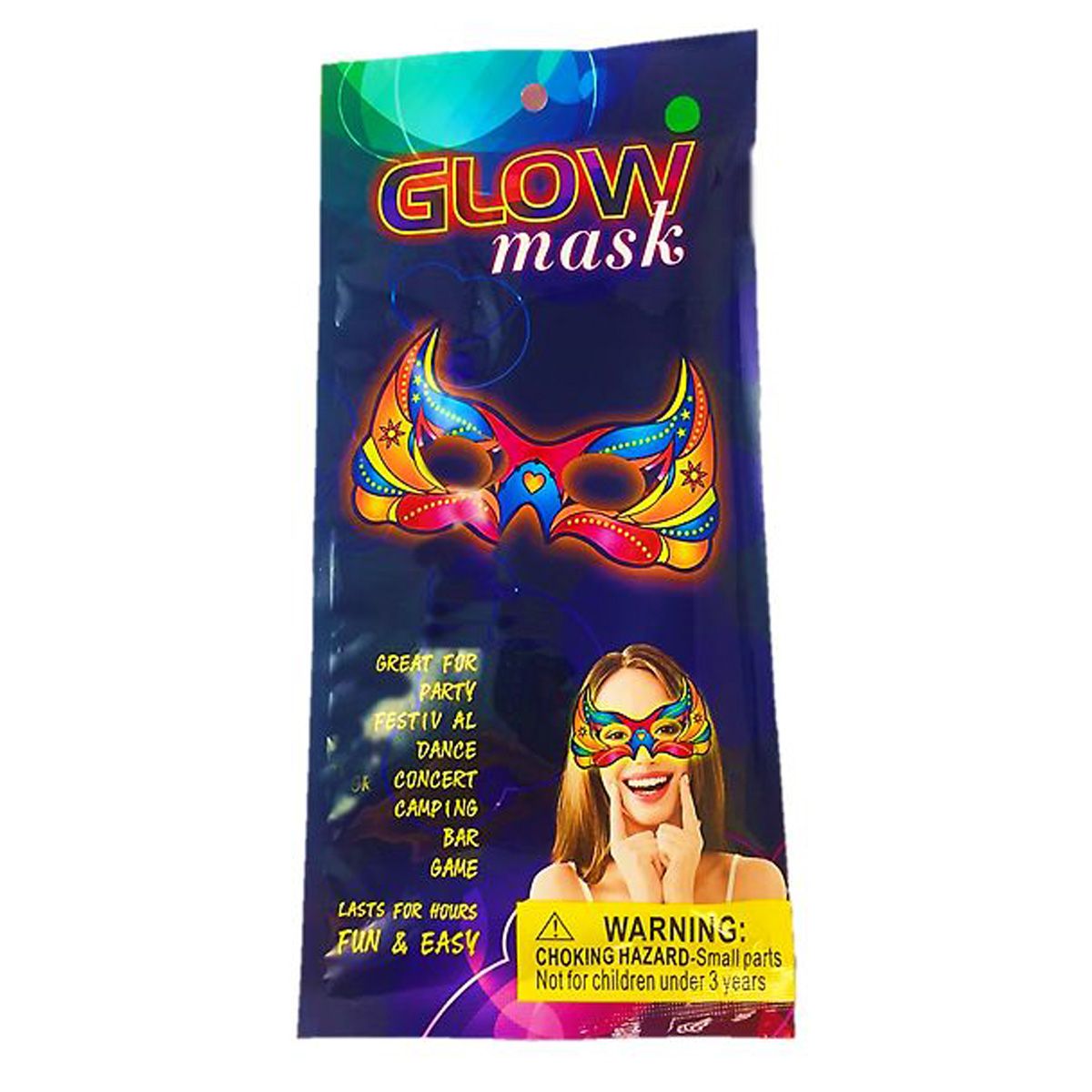 Неонова маска "Glow Mask: Маскарад"