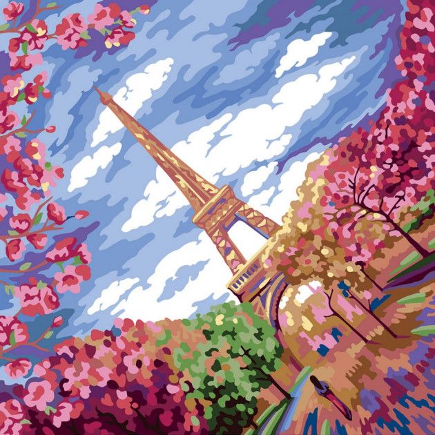 Картина за номерами "Весна в Парижі"