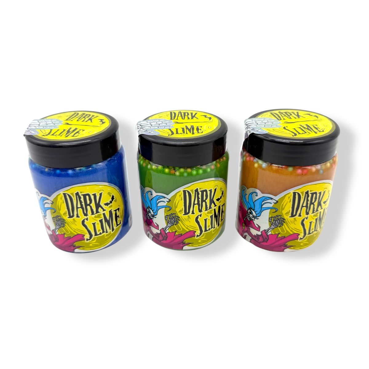 Слайм "Dark slime - з кульками" - 0,250 кг, в асортименті  фото 1