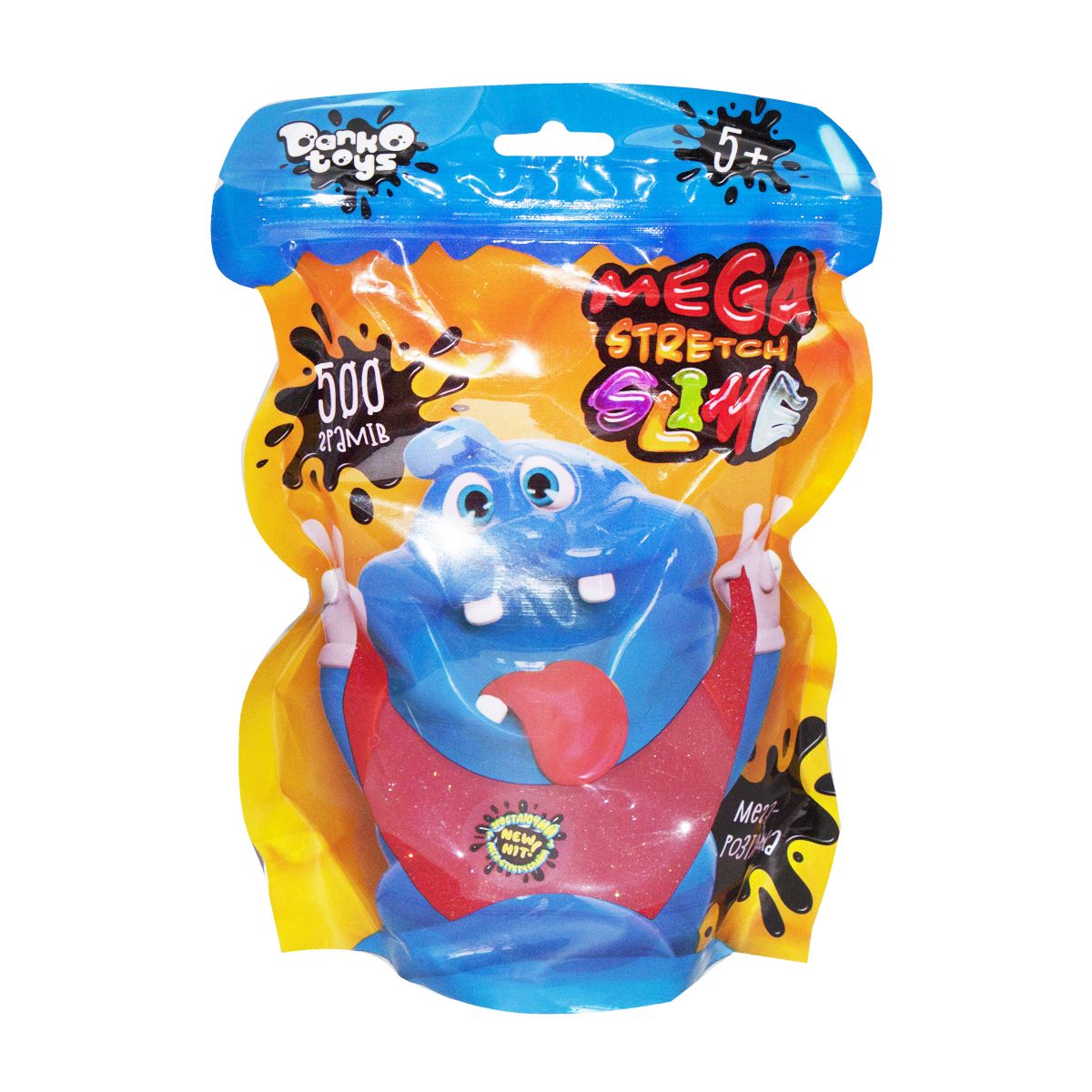 Слайм "Mega Stretch Slime" 500 г укр червоний Слайм "Mega Stretch Slime" 500 г укр червоний