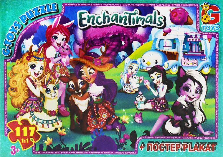 Пазли з серії "Enchantimals", 117 ел