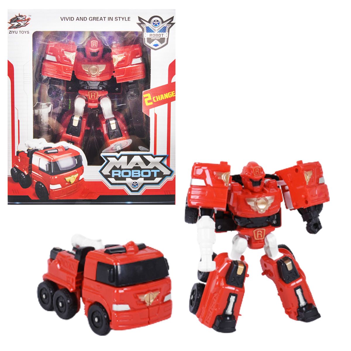 Трансформер "Max Robot", красный  фото 1