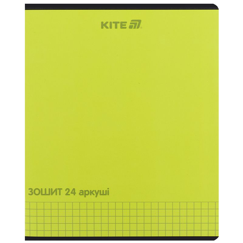 Зошит 24 арк. , кл. , софт тач + УФ лак, Kite One color Зошит 24 арк. , кл. , софт тач + УФ лак, Kite One color