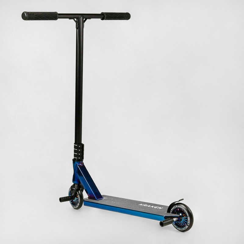 Самокат трюковий "Best Scooter. Kraken" (HIC-система, ПЕГИ, алюмінієвий диск та дека, АНОДОВАНИЙ, колеса PU 110мм, ширина керма 58 см) фото 15 Самокат трюковий "Best Scooter. Kraken" (HIC-система, ПЕГИ, алюмінієвий диск та дека, АНОДОВАНИЙ, колеса PU 110мм, ширина керма 58 см) фото 15