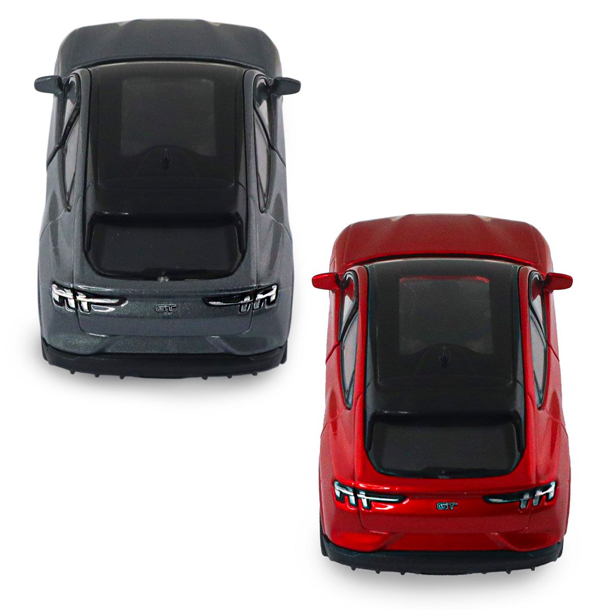 Автомодель - Ford Mustang Mach-E GT 2023 (красный, серебристо-серый)  фото 15