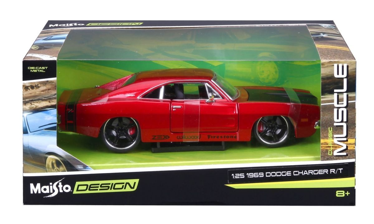 Автомодель в масштабі 1:24 - 1969 Dodge Charger R/T  фото 15