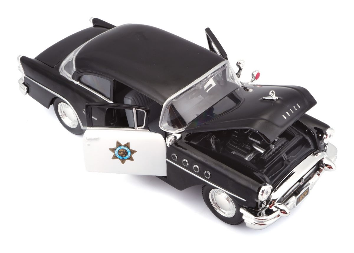 Автомодель в масштабе 1:26 - 1955 Buick Century черный  фото 15