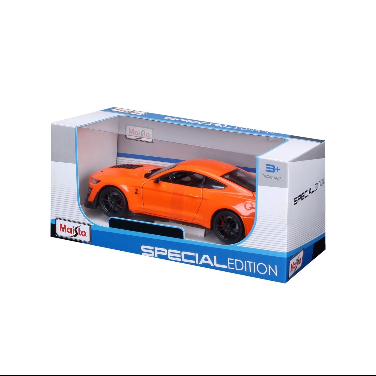 Автомодель в масштабе 1:24 - 2020 Ford Mustang Shelby GT500 оранжевый  фото 15