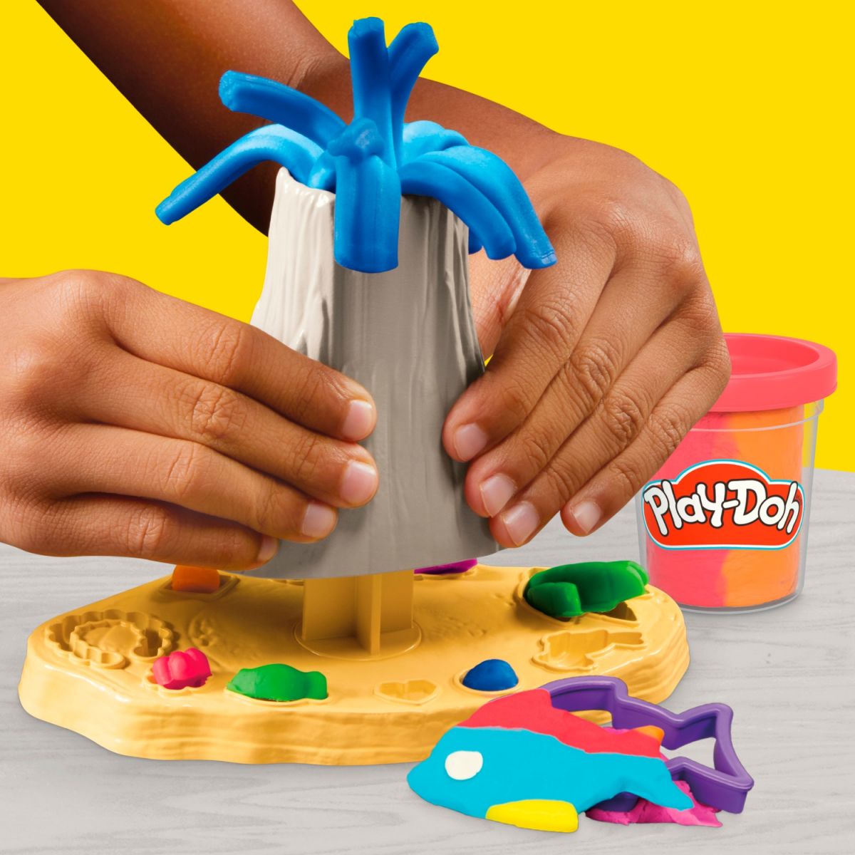 Play-Doh Набор для творчества с массой для лепки Вулканическое приключение с сокровищами  фото 15