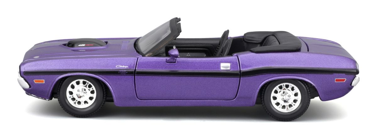 Машинка іграшкова 1970 Dodge Challenger R/T Convertible, масштаб 1:24  фото 15
