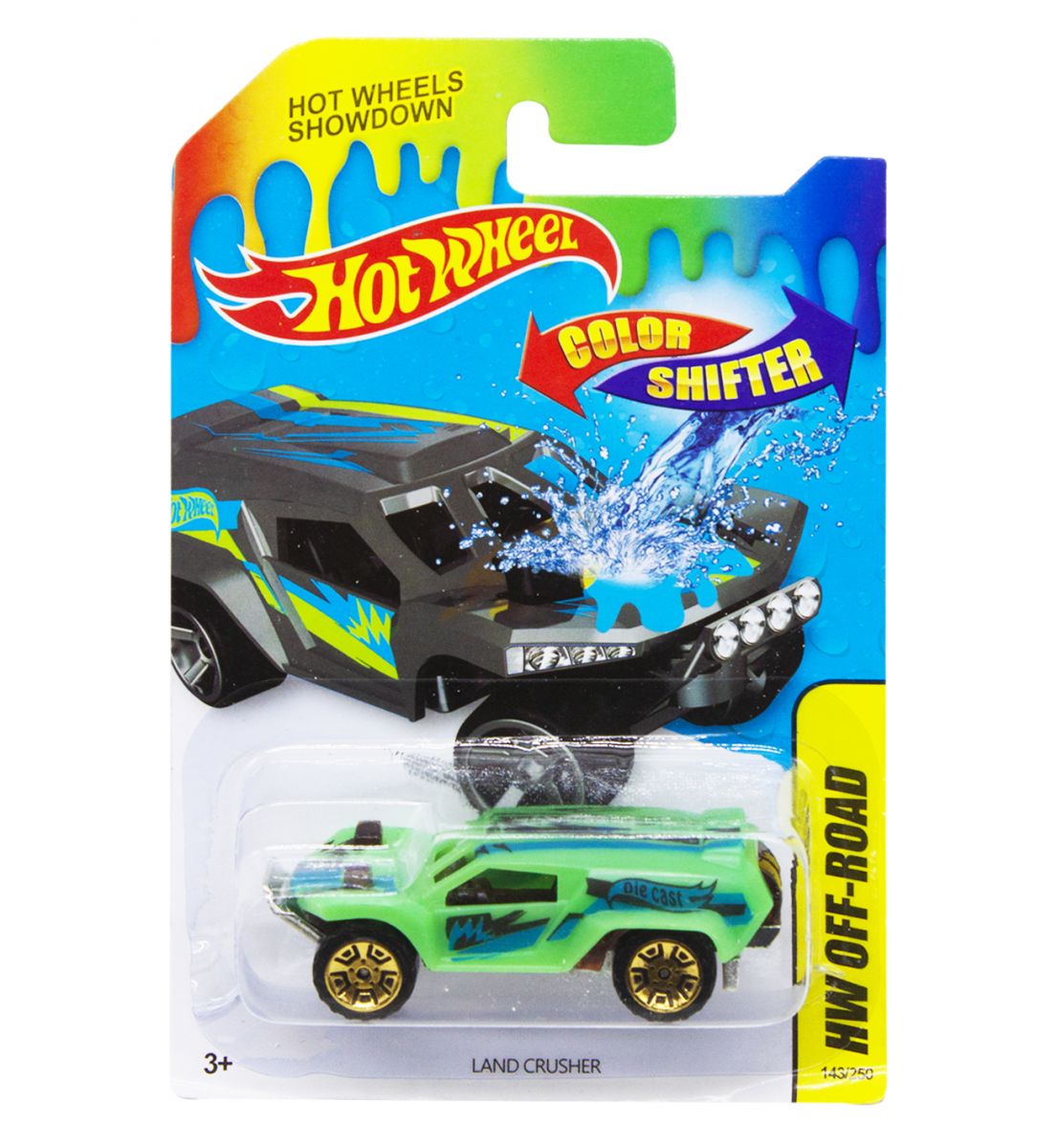 Машинка "Hot Wheel.  Land Crusher", зеленый