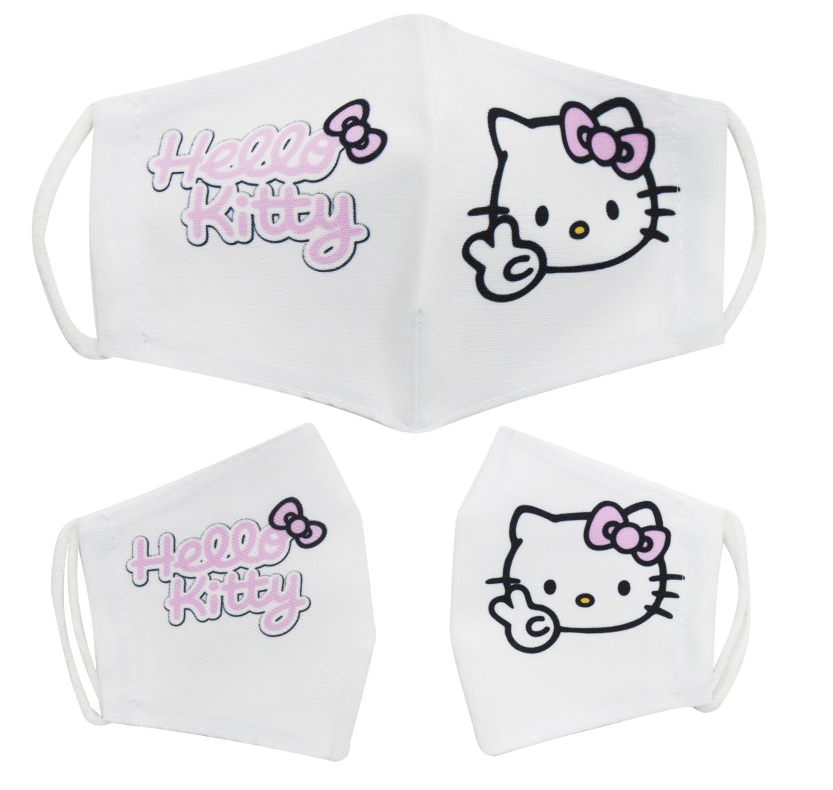 Багаторазова 4-х шарова захисна маска "Hello Kitty" розмір 3, 7-14 років