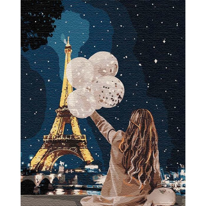 Картина за номерами "Незабутній вечір в Парижі" ★★★★