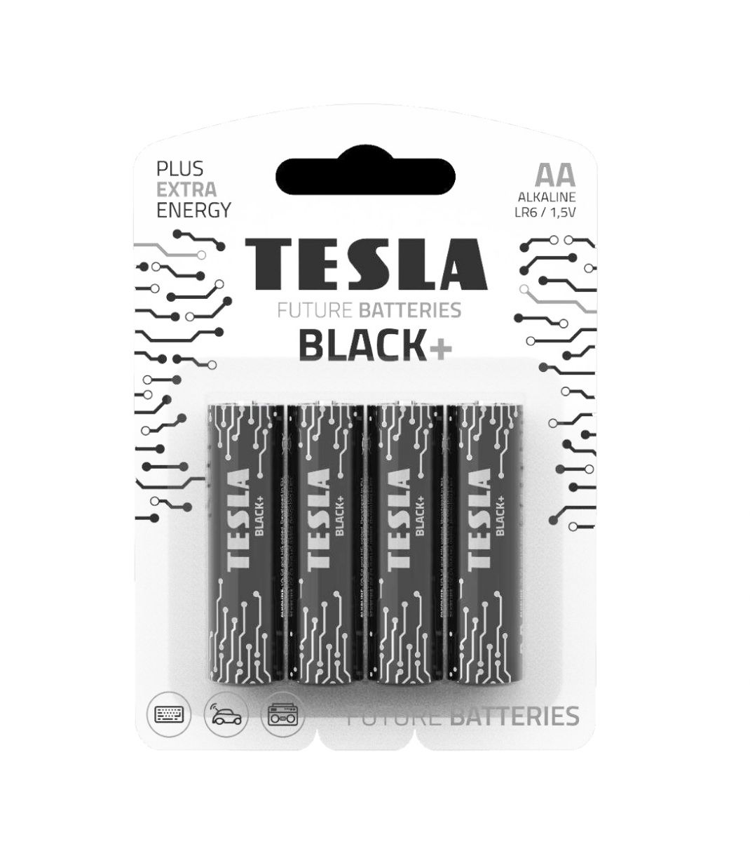 Батарейки "TESLA AA: BLACK+", 4 шт Батарейки "TESLA AA: BLACK+", 4 шт