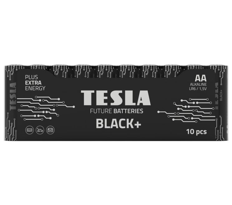 Батарейки "TESLA AA: BLACK+, 10 шт Батарейки "TESLA AA: BLACK+, 10 шт