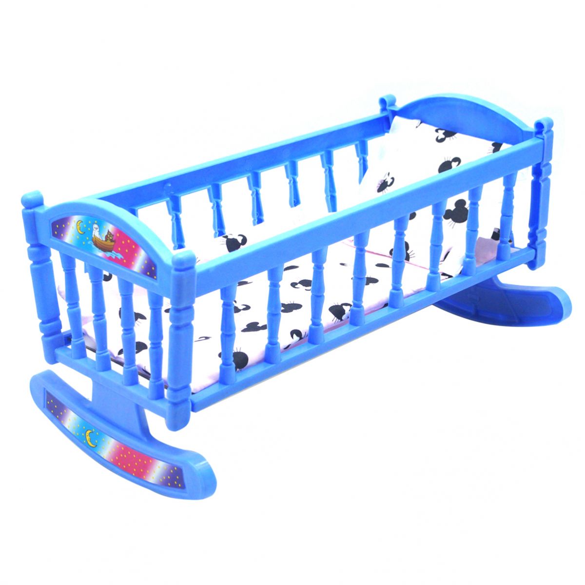 Ліжечко з постіллю, блакитна  фото 1