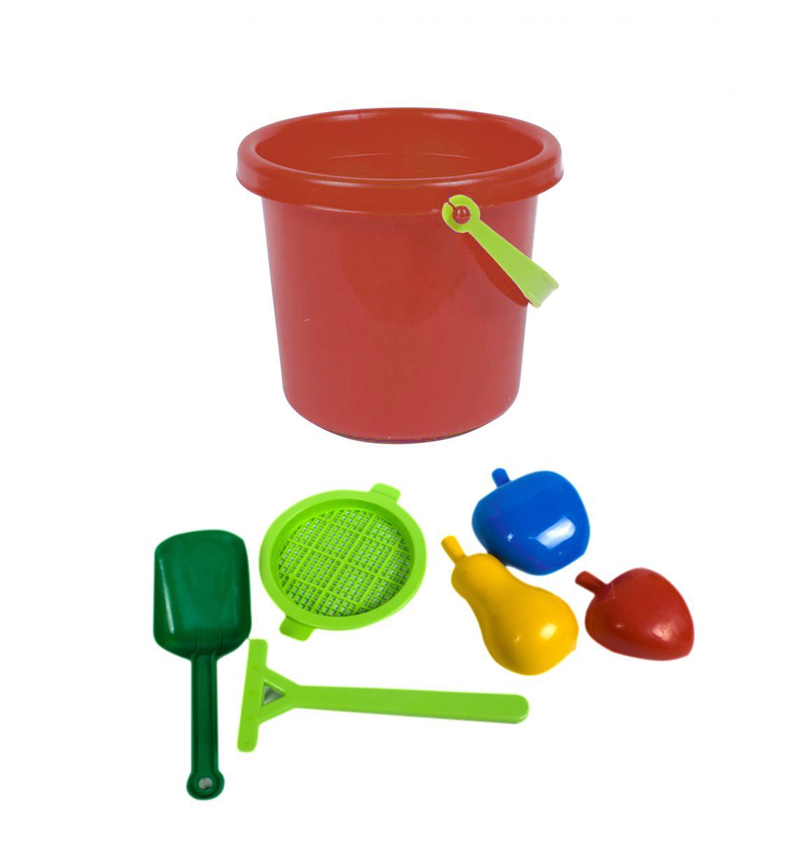 Набір для гри з піском "Волошка", червоний  фото 1