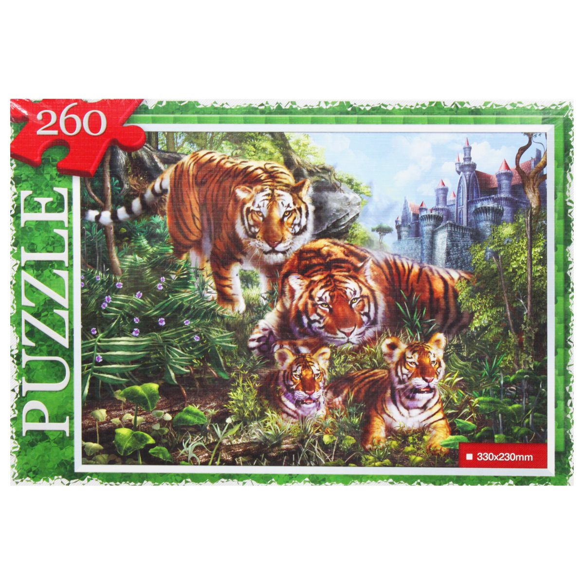 Пазлы "Тигры", 260 элементов