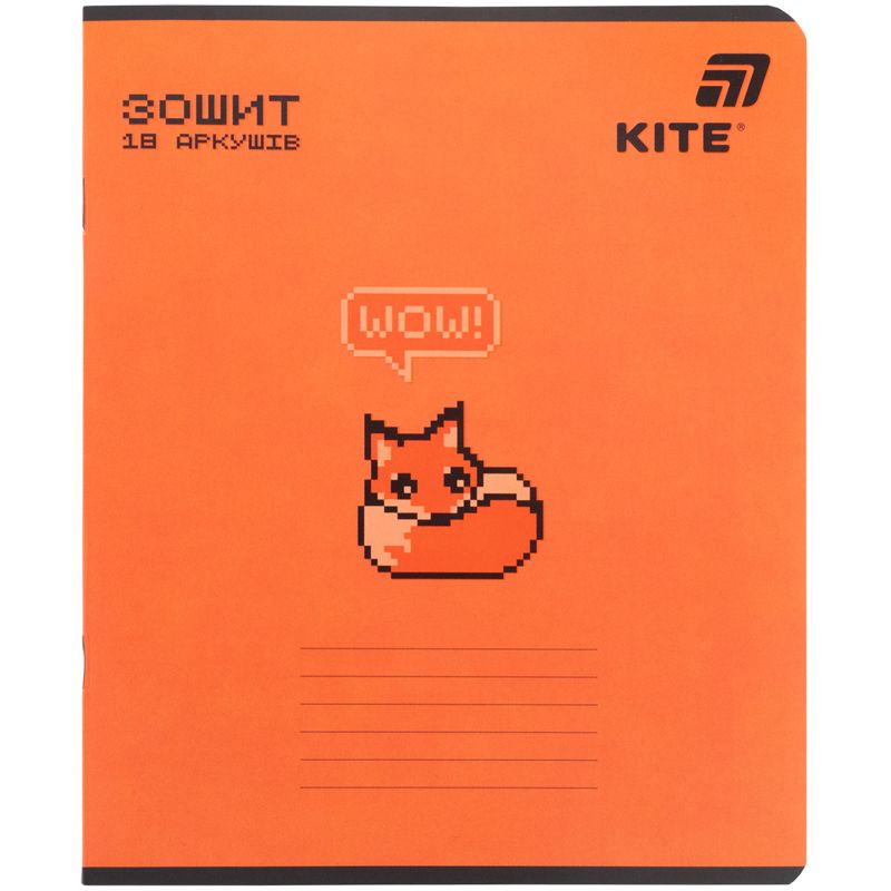 Зошит 18 арк. , лін. , софт тач + УФ лак об'ємний, Kite OC  фото 16