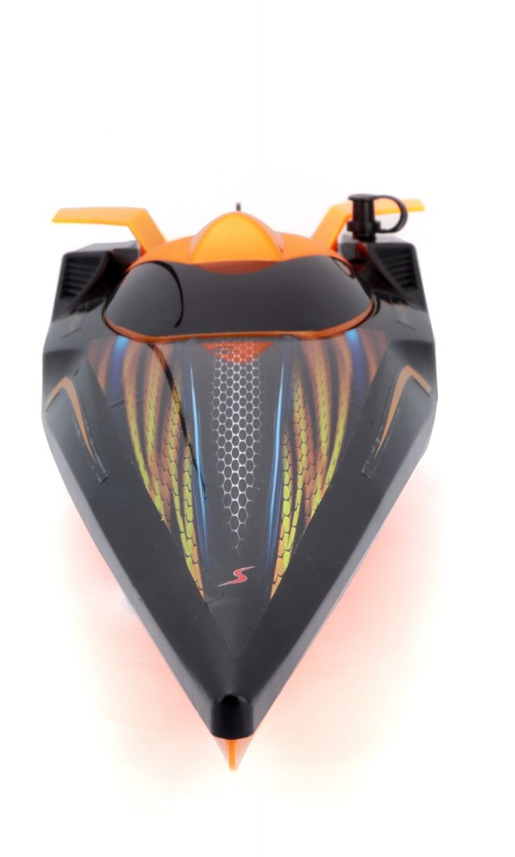 Катер на р/у Hydro Blaster Speed Boat - помаранчево-чорний  фото 16