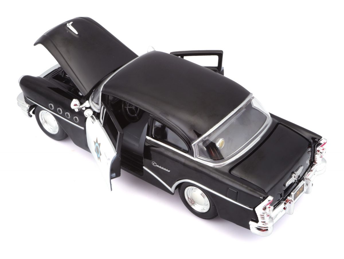 Автомодель в масштабе 1:26 - 1955 Buick Century черный  фото 16