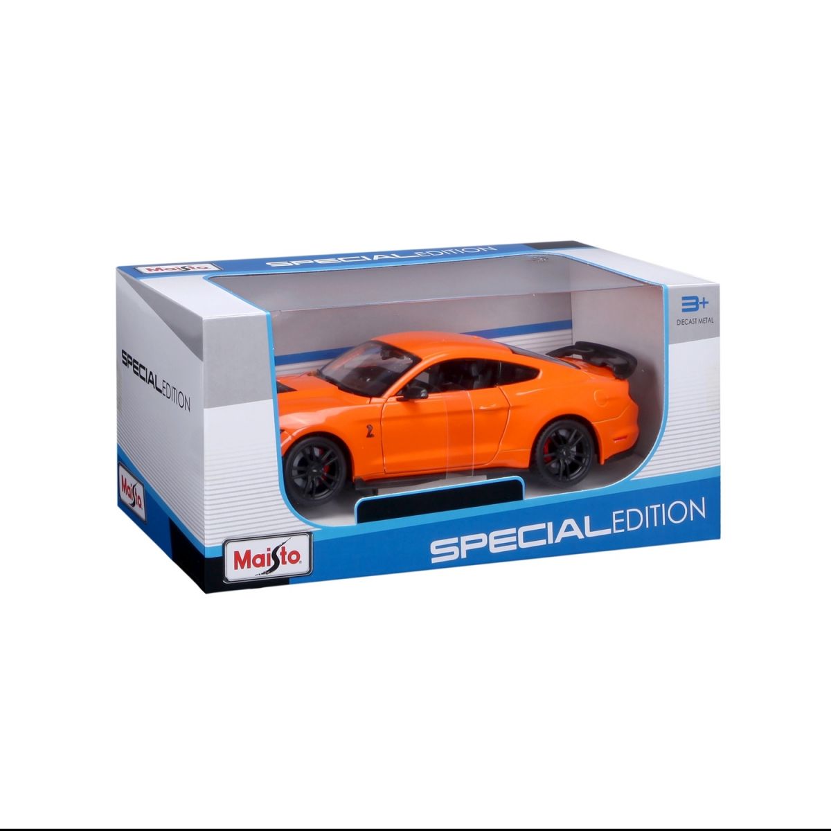 Автомодель в масштабе 1:24 - 2020 Ford Mustang Shelby GT500 оранжевый  фото 16