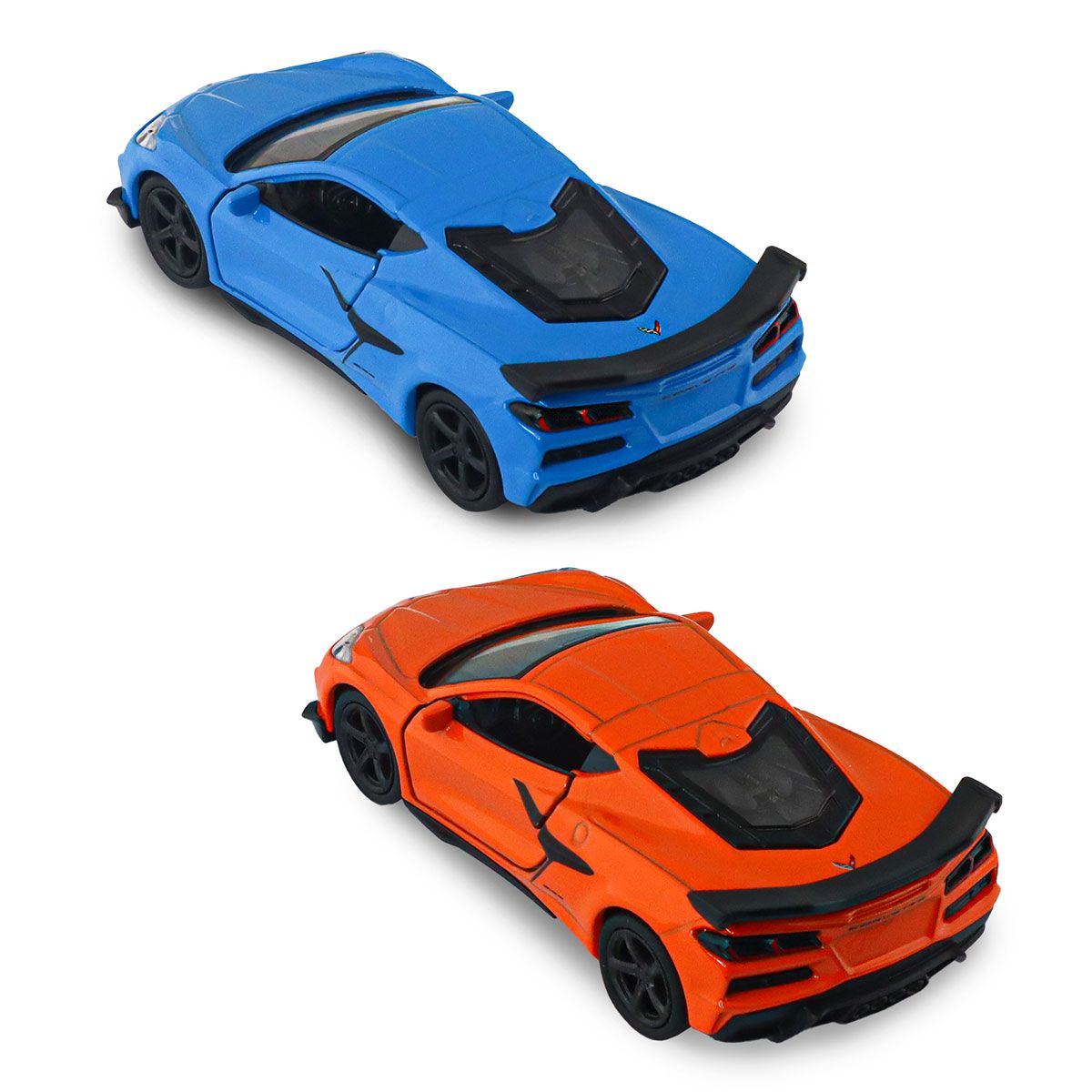 Автомодель - Chevrolet Corvette Z06 2023 (помаранчевий, світло-блакитний)  фото 16