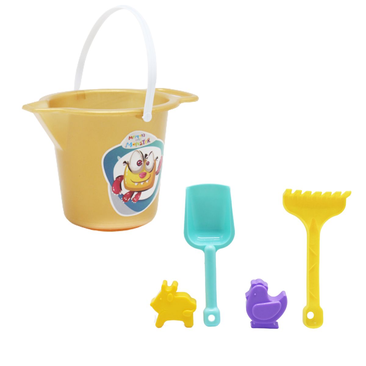 Пісочний набір "Монстрики" (золотистий)  фото 1