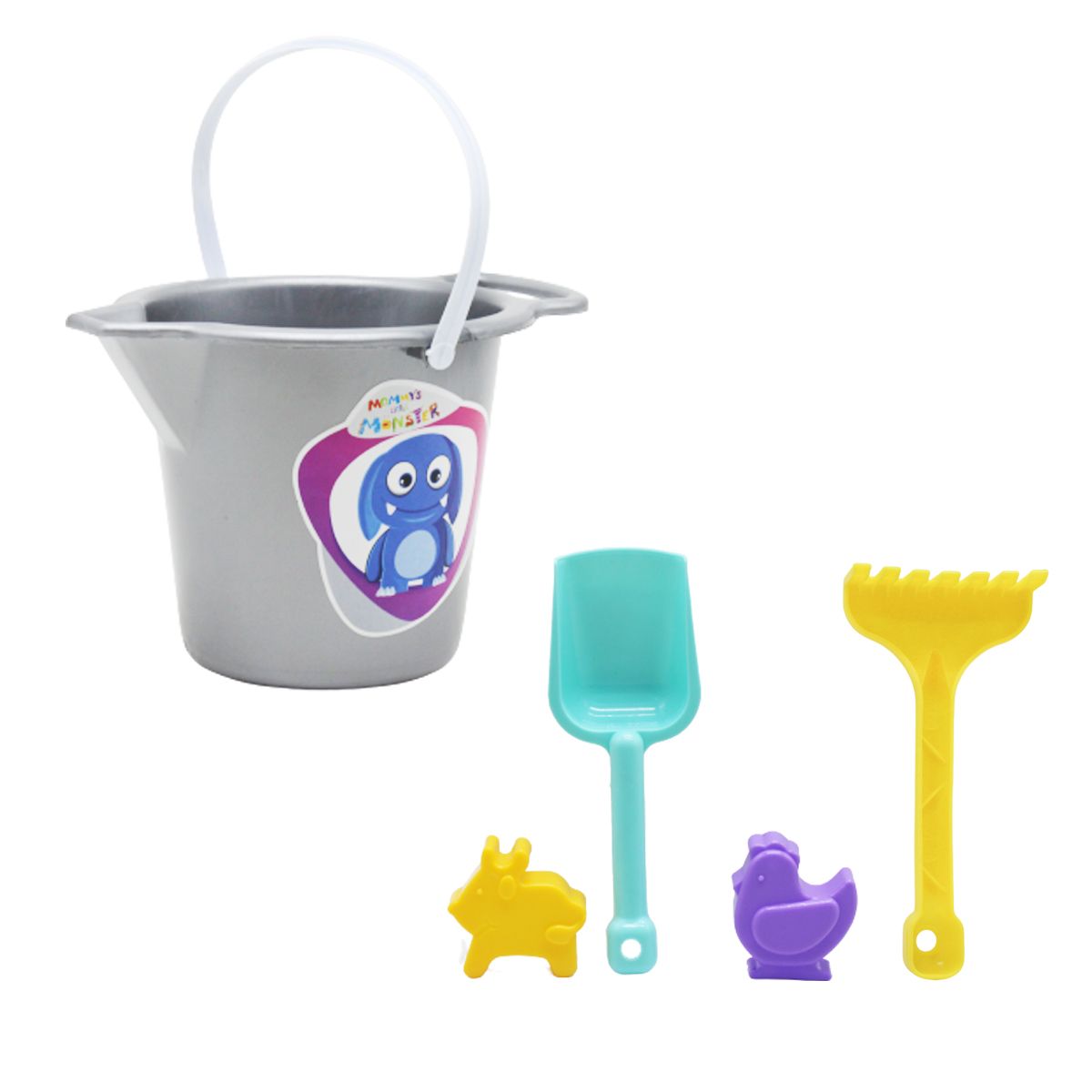 Пісочний набір "Монстрики" (сірий)  фото 1