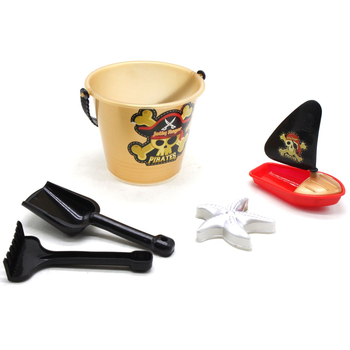 Пісочний набір "Веселий Роджер", золотистий  фото 1