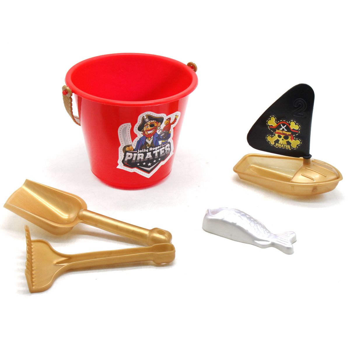 Пісочний набір "Веселий Роджер", червоний  фото 1