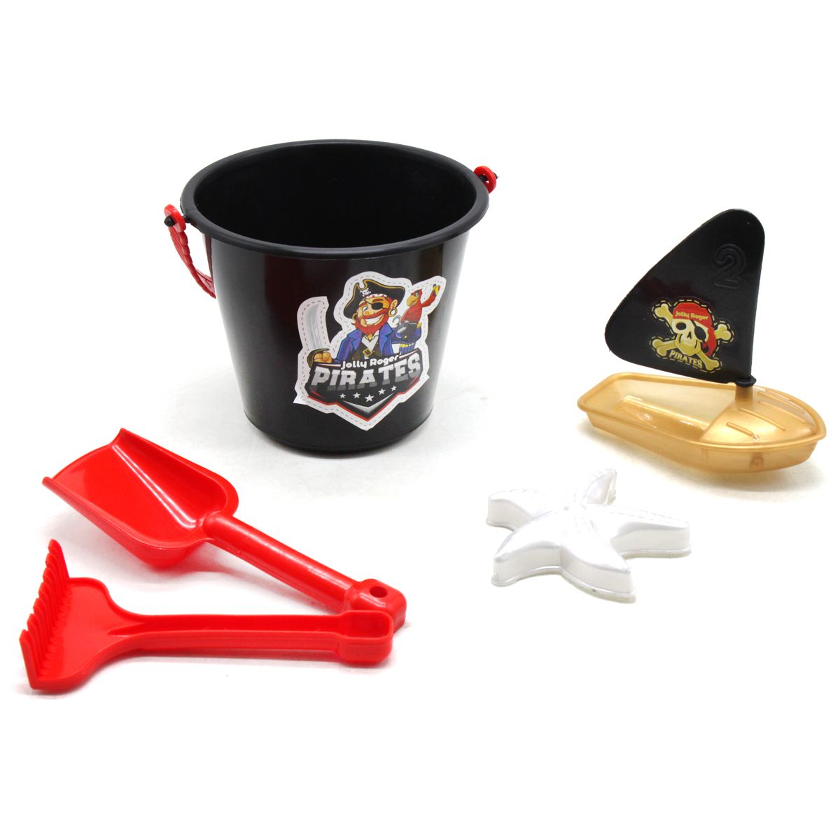 Пісочний набір "Веселий Роджер", чорний  фото 1