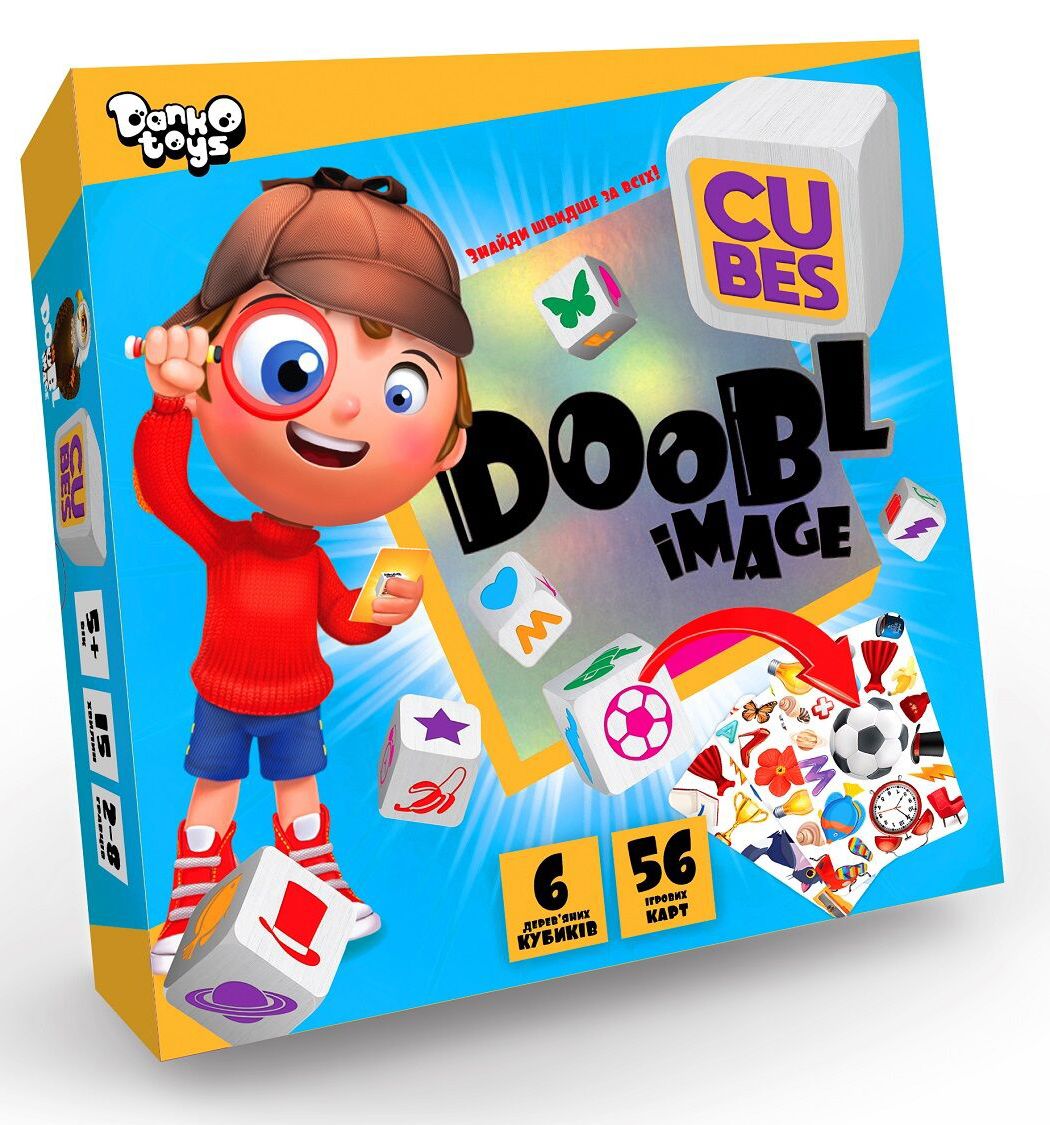 Настольная игра "Doobl Image Cubes", укр
