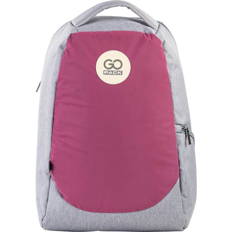 Рюкзак GoPack Сity 169-1 сірий, рожевий