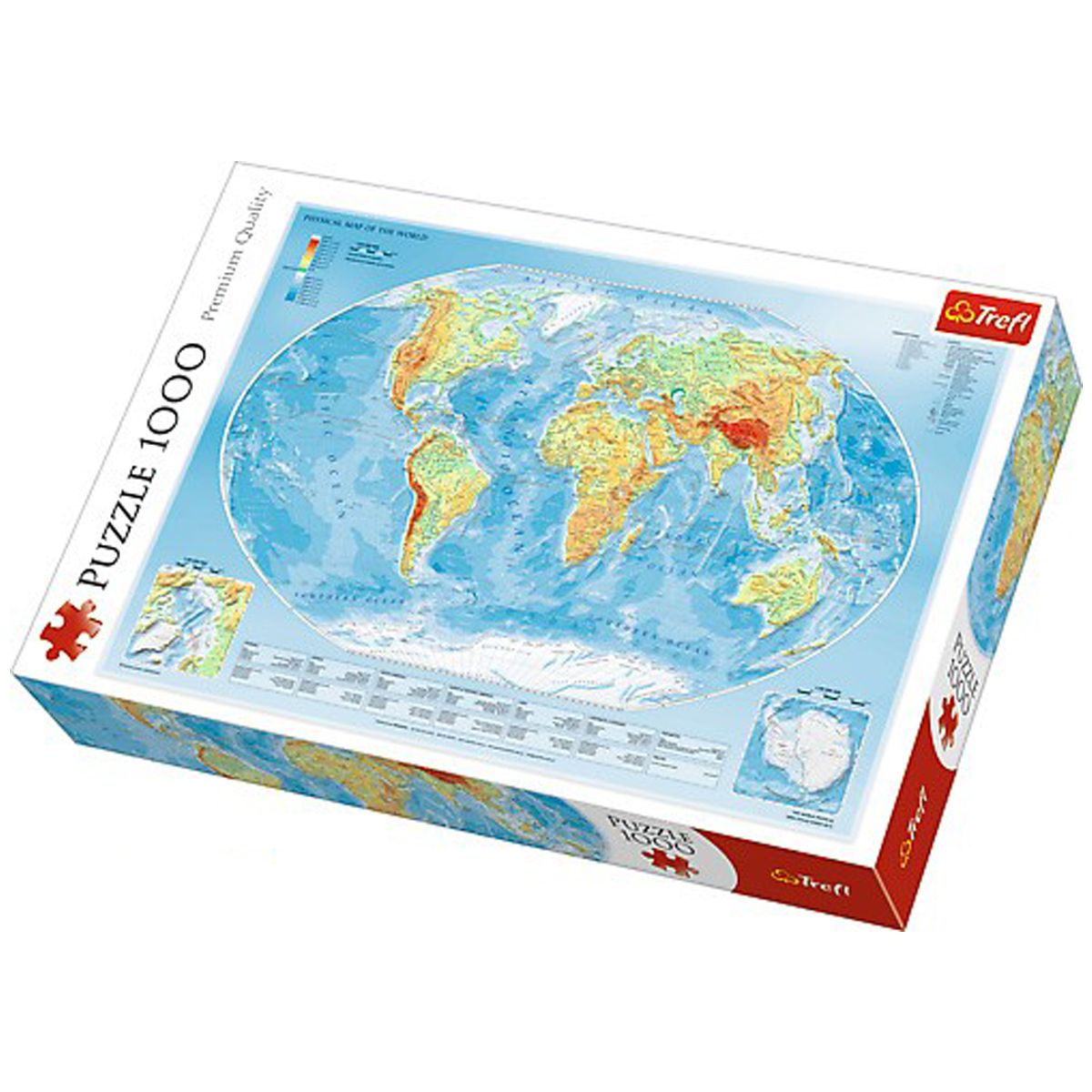Пазлы "Карта Мира", 1000 элементов