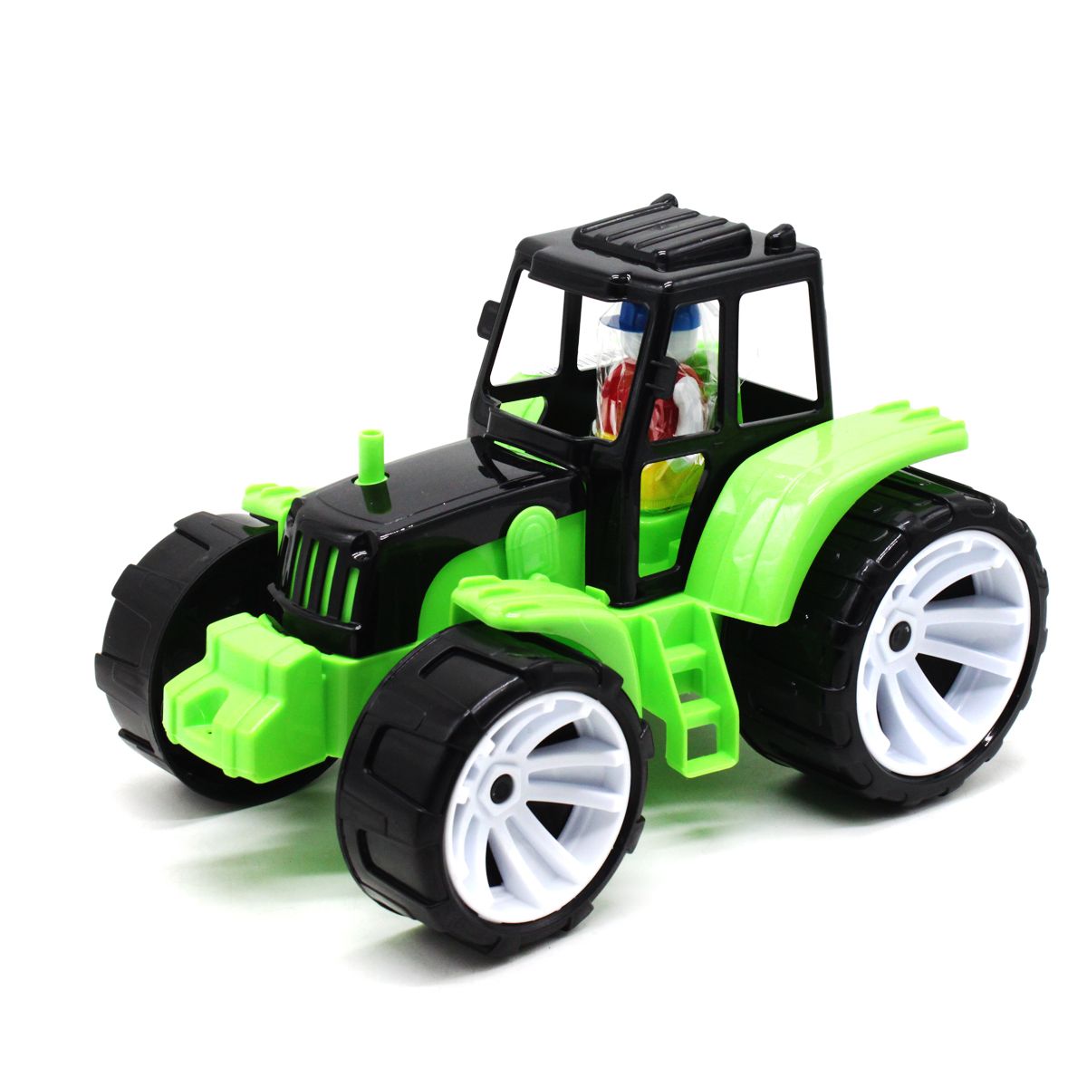 Трактор пластиковый, зеленый