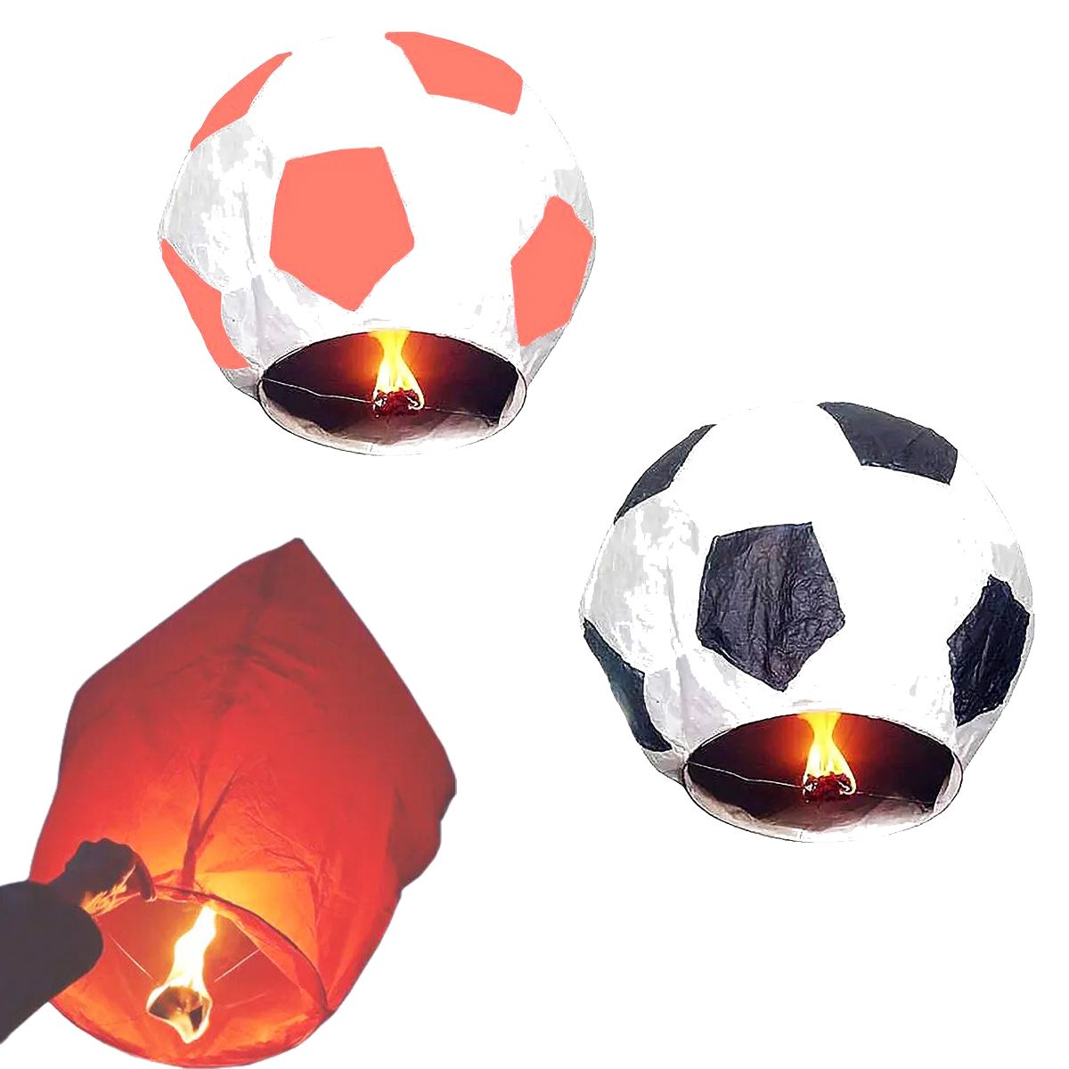 Китайский фонарик "Футбольный мяч"