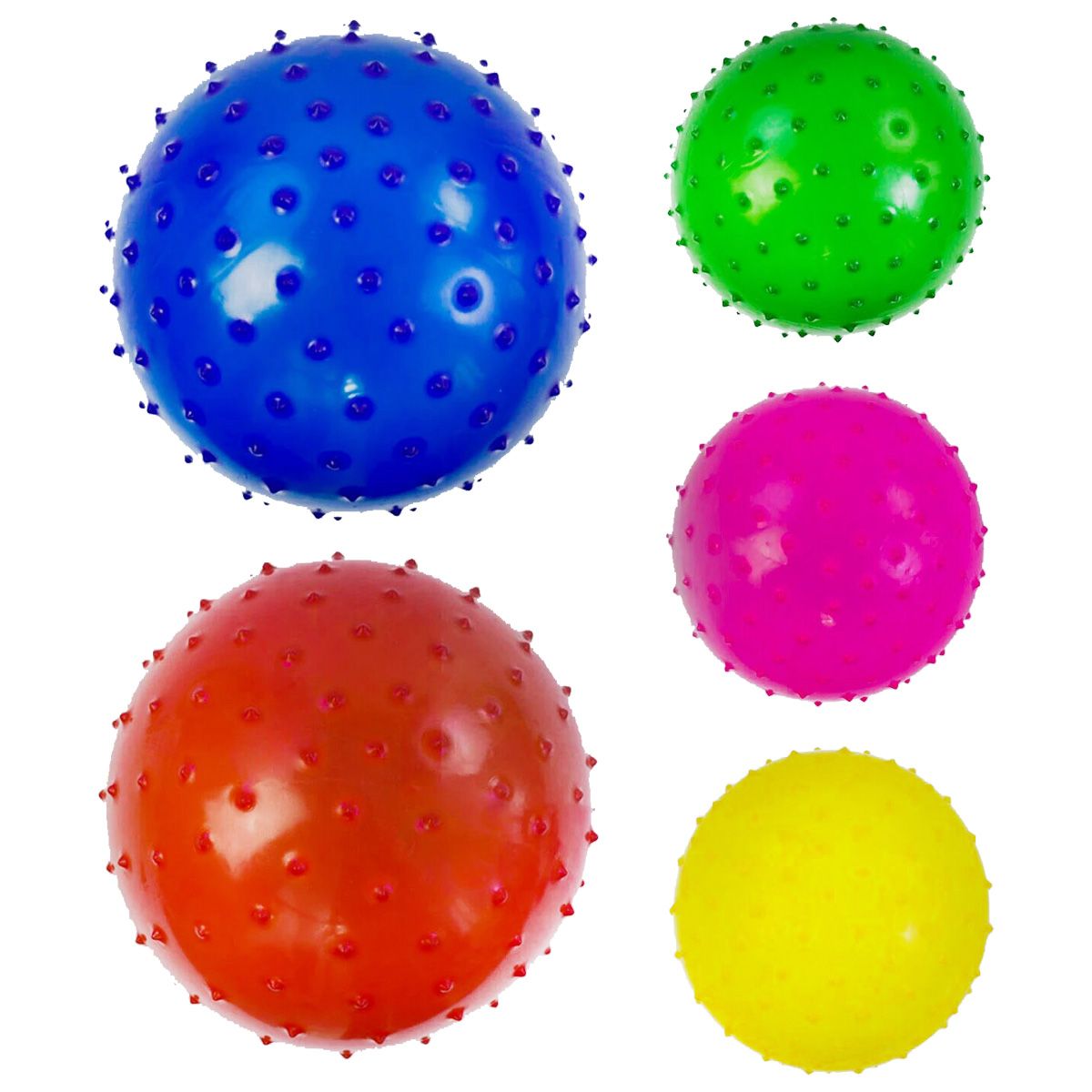 86418 [C40281] Мяч детский массажный С 40281 (1000) 5 цветов, диаметр 16 см, 35 грамм